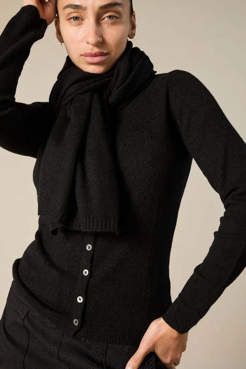 100% Cashmere Scarf in Black (new delivery arriving soon)