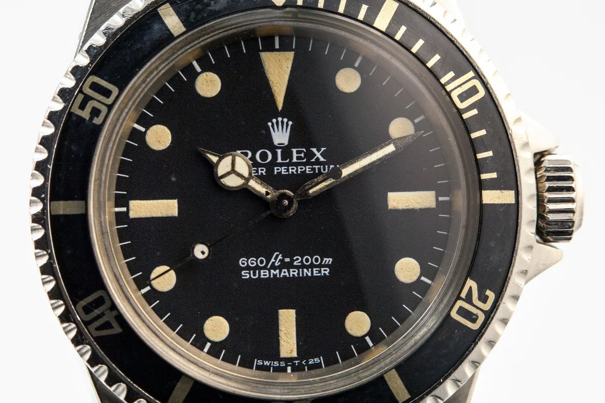 1972 Rolex Submariner 5513 with 'Non-Serif' Dial