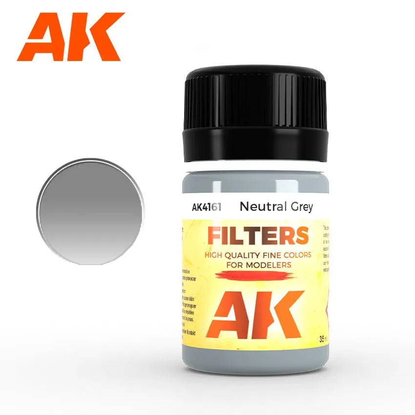 AK Interactive AK4161 Weathering Neutral Gray Filter Enamel 35ml