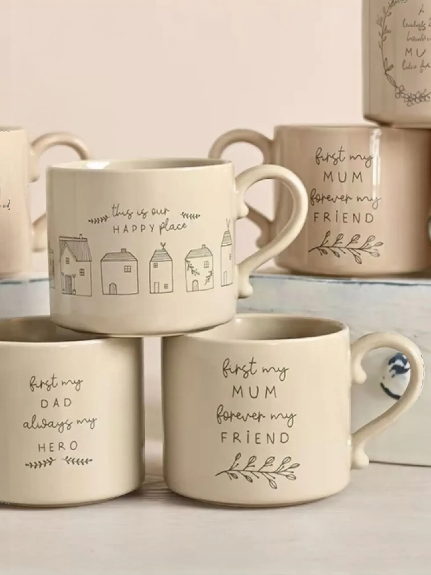 Beige Moments Mug - First My Mum Forever My Friend