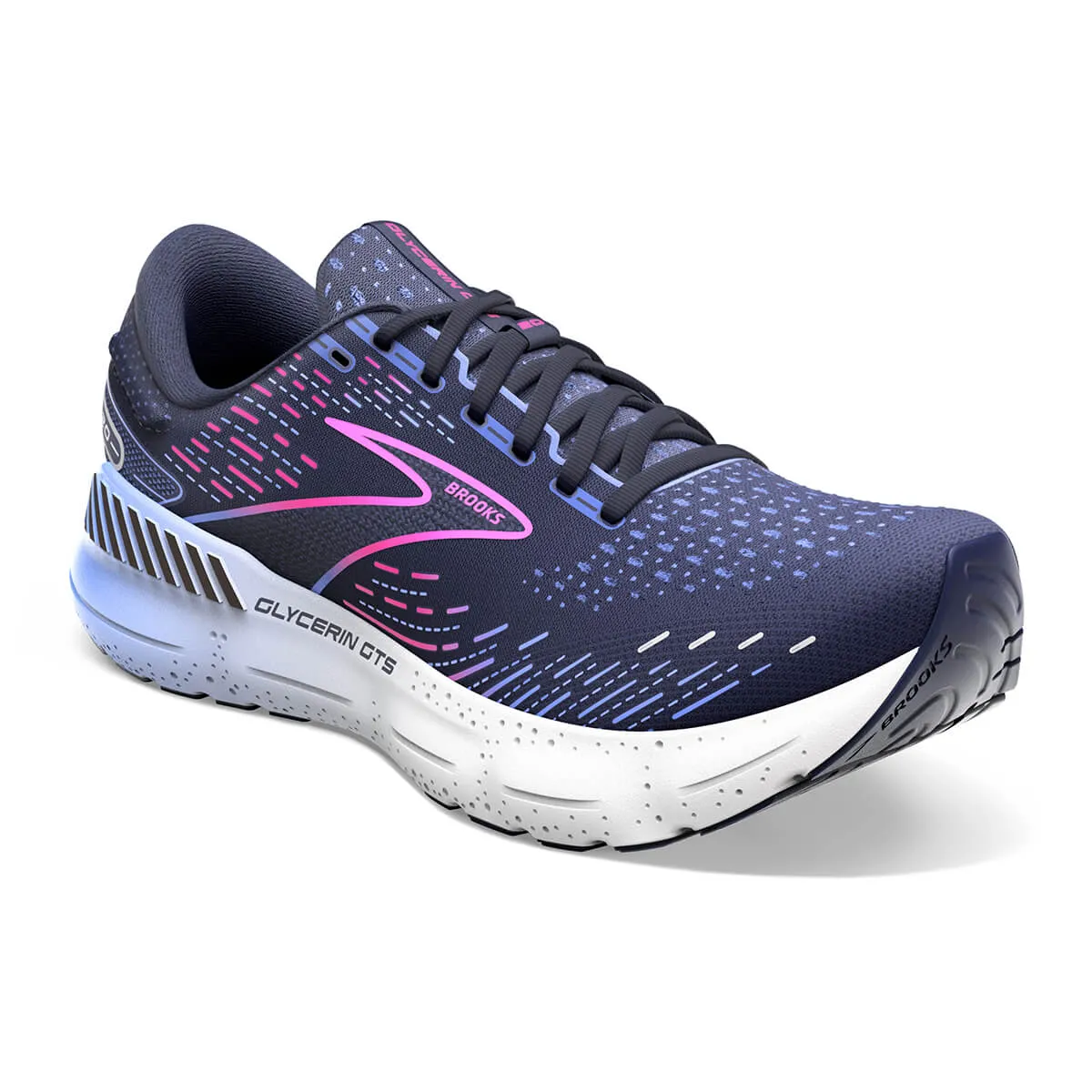 Brooks Glycerin GTS 20 Womens | Peacoat/blue/pink