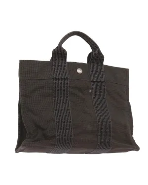 Canvas Gray Tote Bag with Minimalist Design and Practical Size