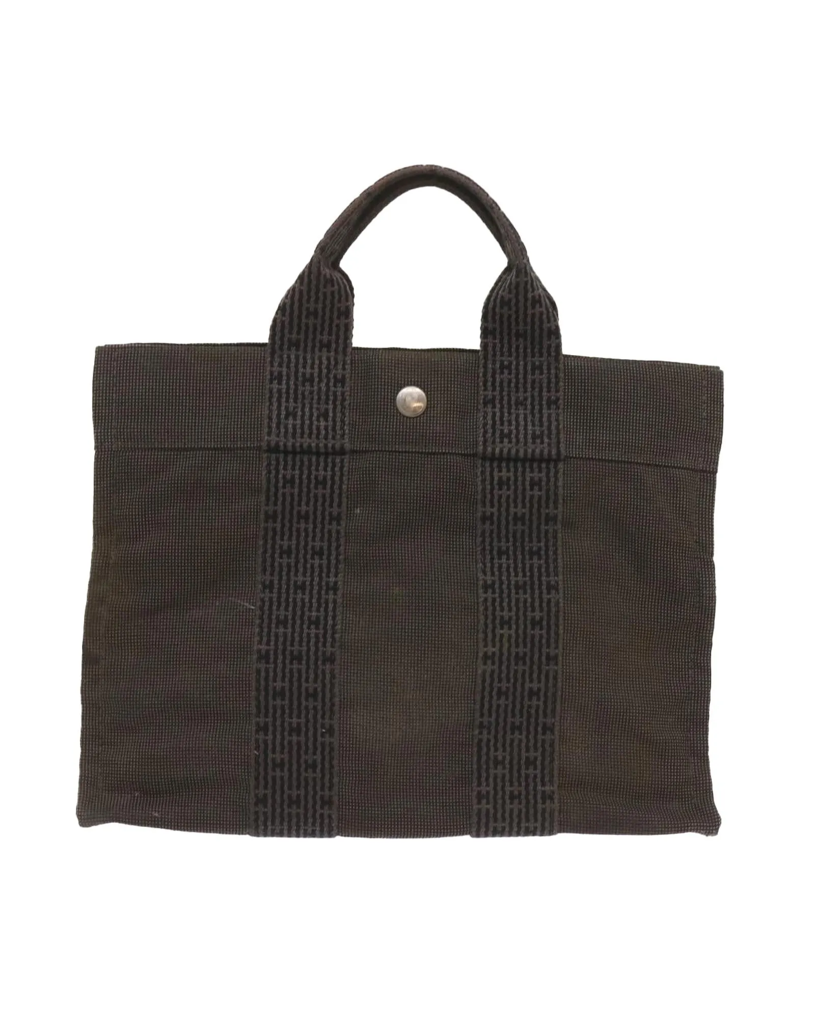 Canvas Gray Tote Bag with Minimalist Design and Practical Size