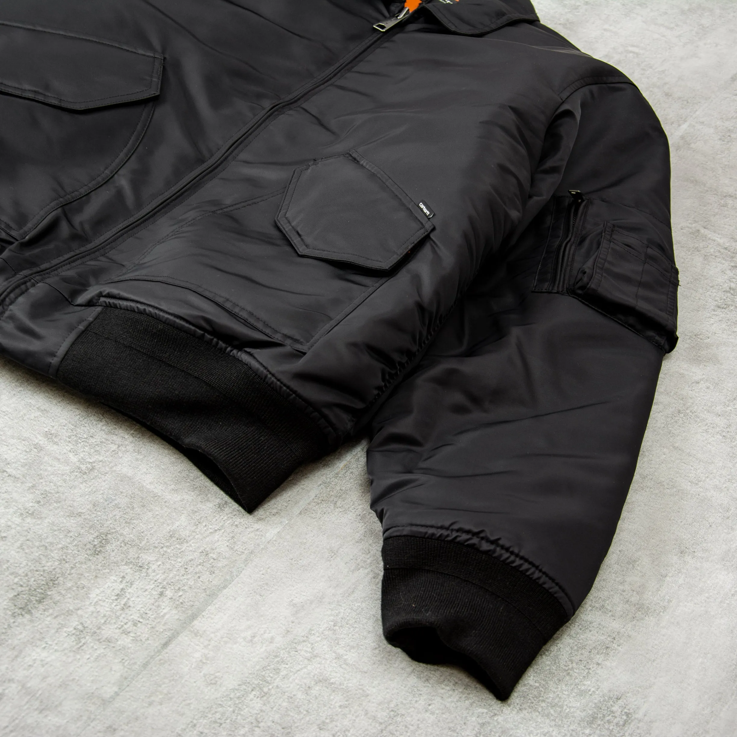 Carhartt WIP Olten Bomber - Black / Tumeric