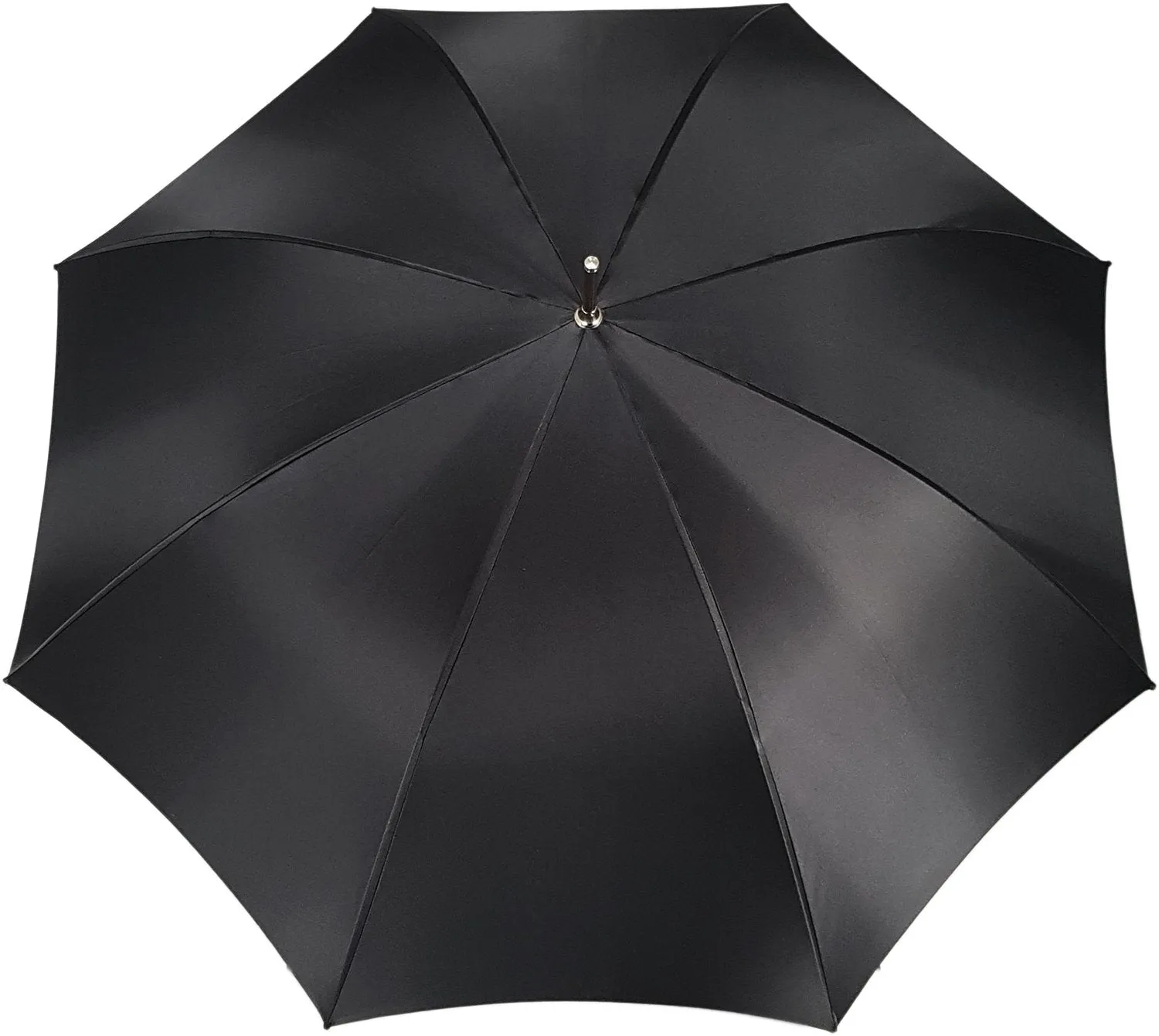 Elegant Umbrella With Double Layer In Black Satin