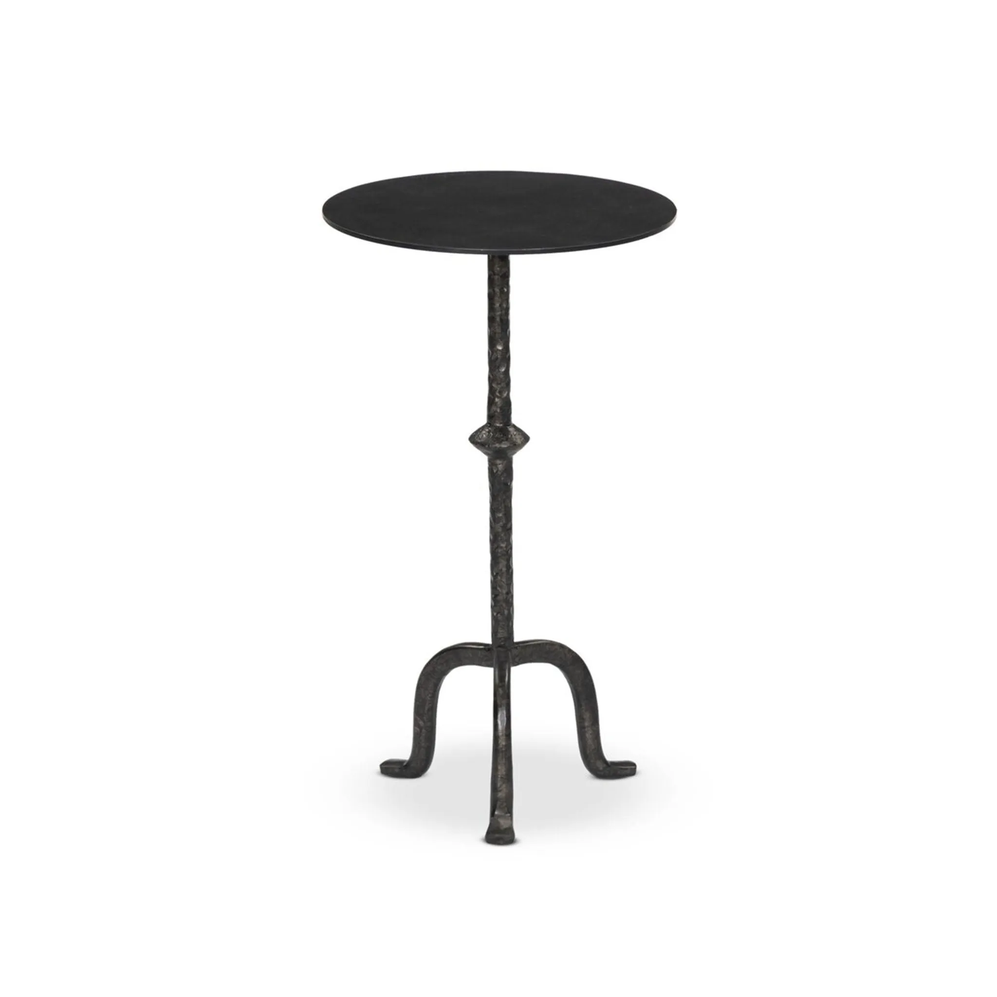 Four Hands Jocelyn End Table Raw Black Iron