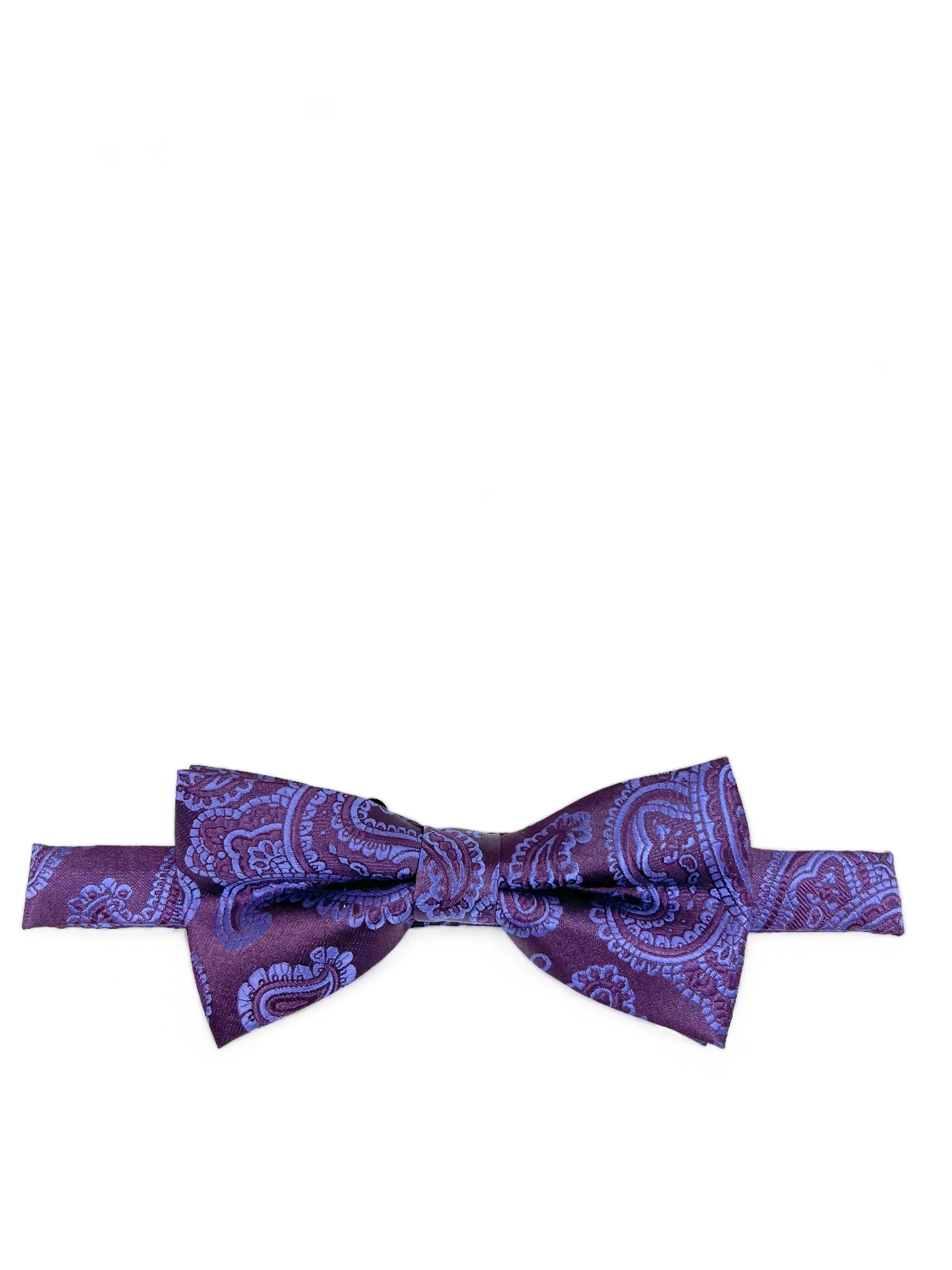 Grape Royal Fashionable Paisley Bow Tie