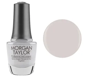 Morgan Taylor Lacquer Nail Polish - Cashmere Kind of Gal Light Gray Cre me - 15ML