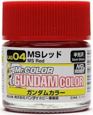 Mr. Hobby UG04 Gundam Color MS Red Lacquer Paint 10ml