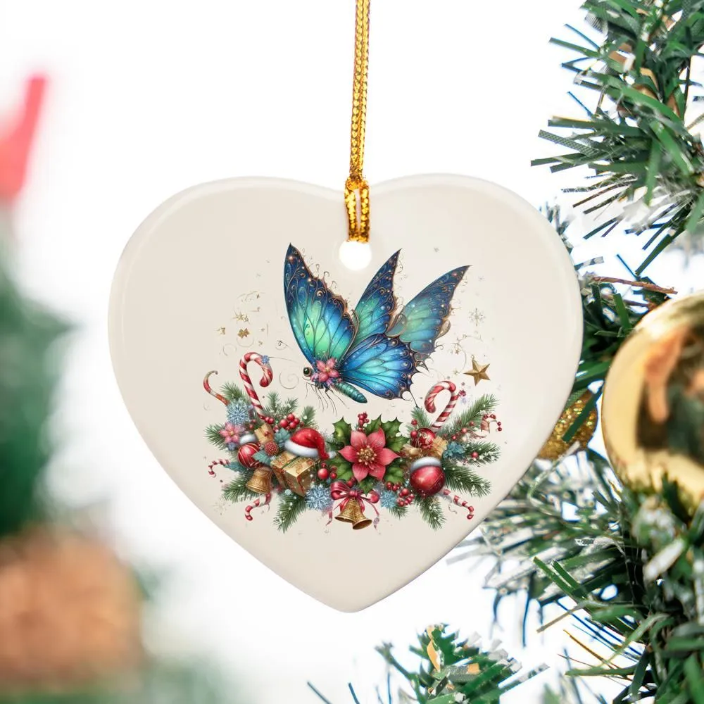 Personalised Butterfly 2 Christmas Ornament