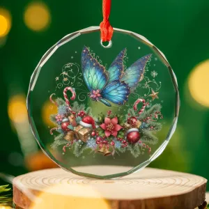 Personalised Butterfly 2 Christmas Ornament