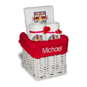 Personalized New York Red Bulls Small Basket - 4 Items