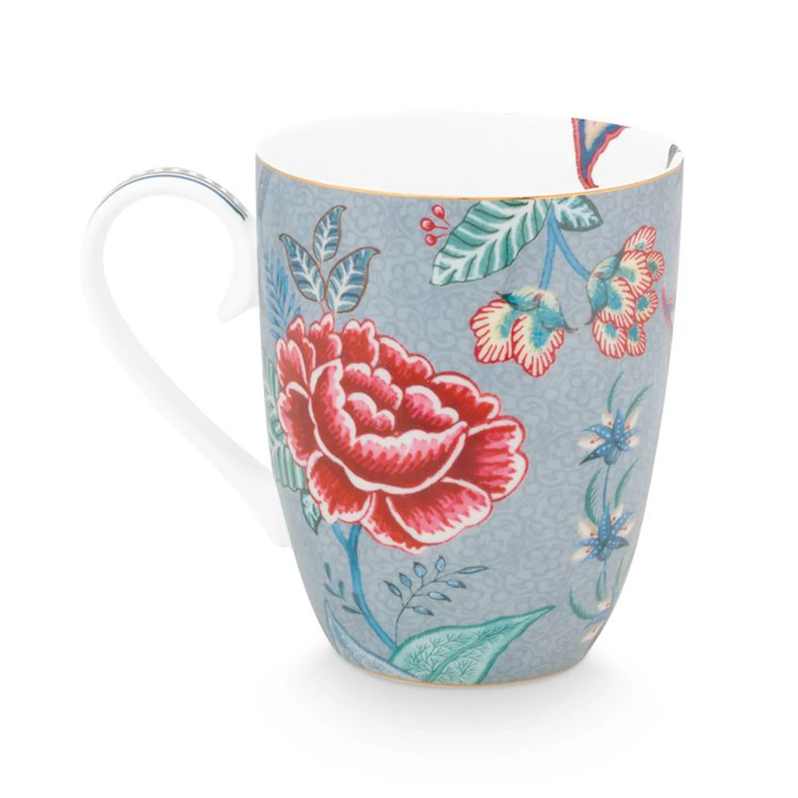 Pip Studio Flower Festival Breakfast Set - Light Blue