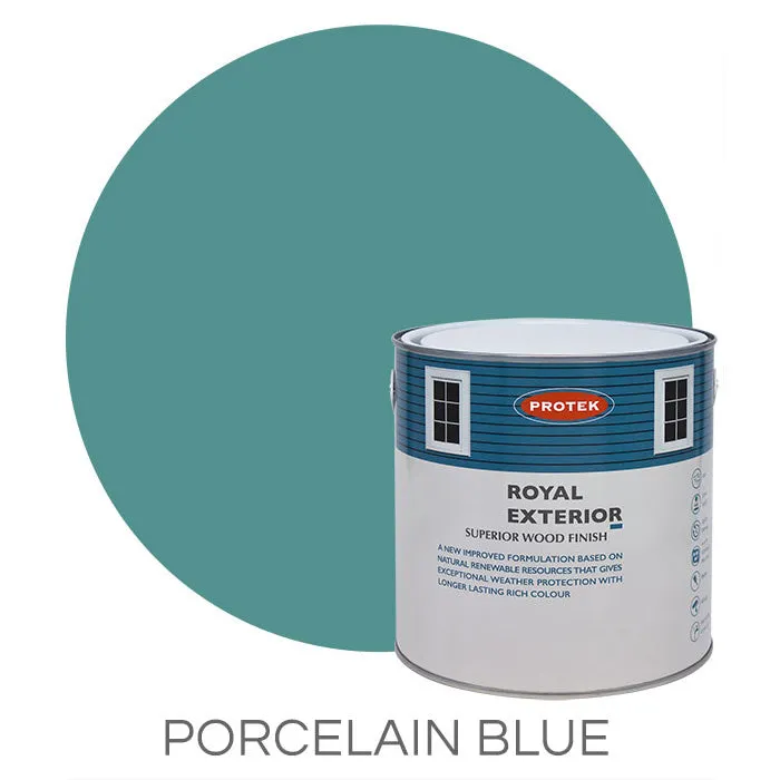 Porcelain Blue Royal Exterior Wood Finish