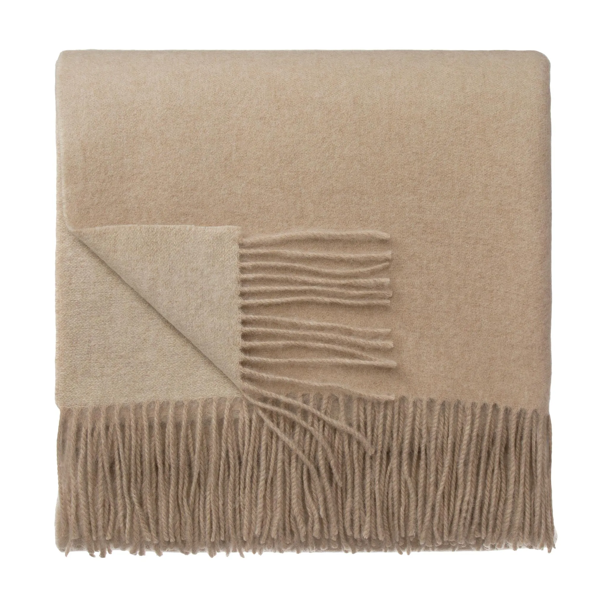 Sontra Cashmere Merino Blanket [Beige & Cream]