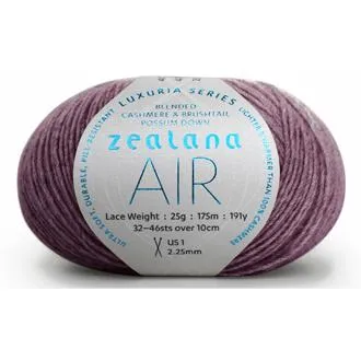 Zealana Air LACE weight - 2ply Cashmere/Possum Fur/Silk