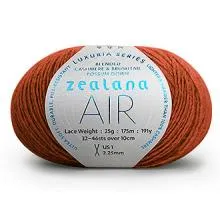 Zealana Air LACE weight - 2ply Cashmere/Possum Fur/Silk