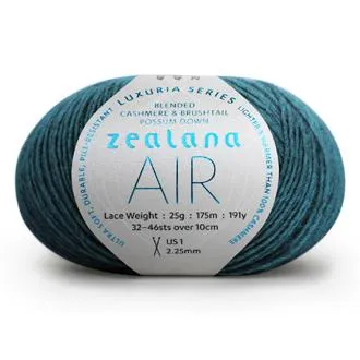 Zealana Air LACE weight - 2ply Cashmere/Possum Fur/Silk