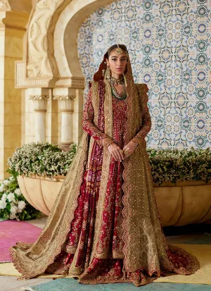 Zemira Crimson Farshi Lehenga